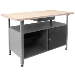 GERMANIA Werkbank Eintürig Mit Schublade Und Holzplatte