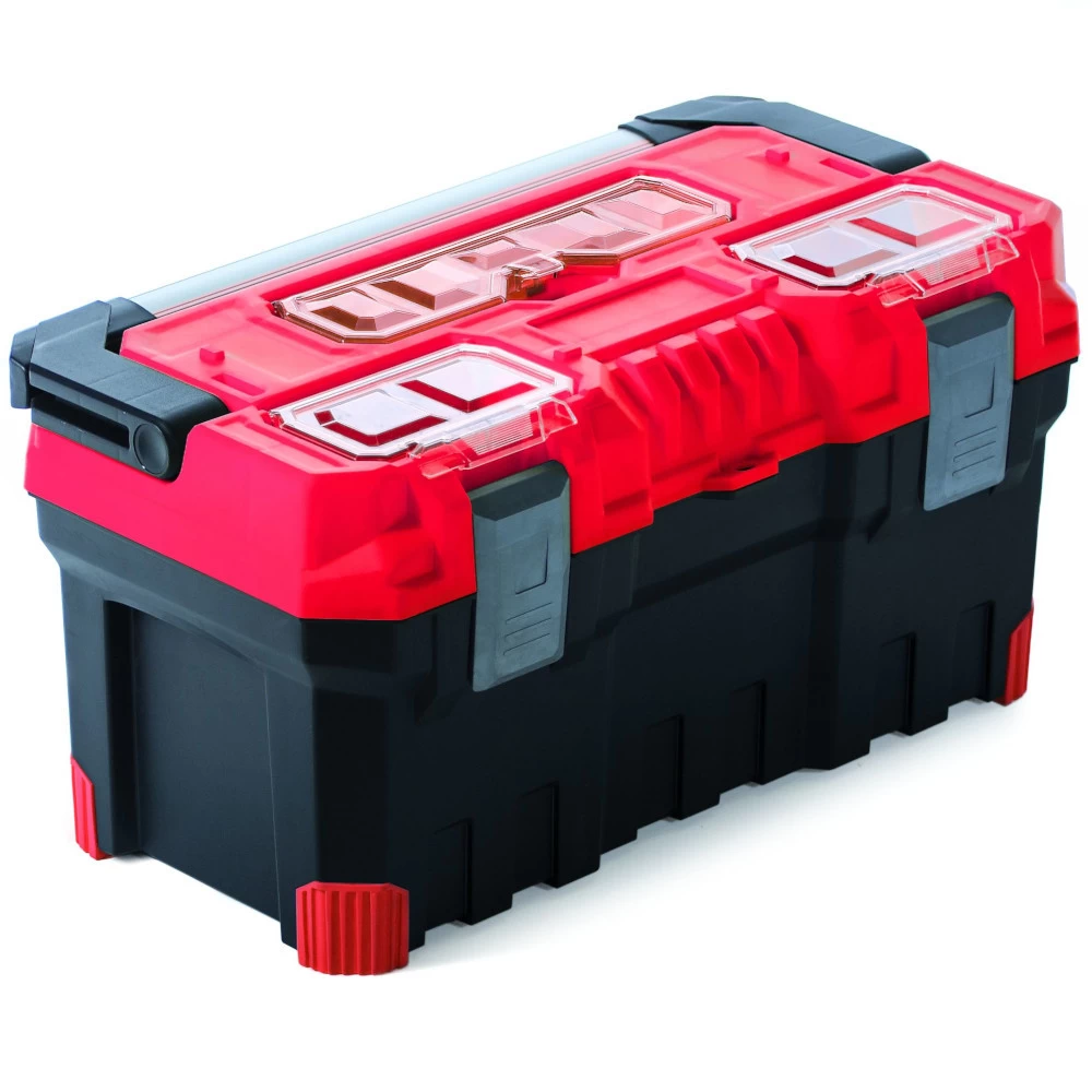 Werkzeugkoffer Titan Plus rot/schwarz aus Kunststoff von Prosperplast Werkzeugkoffer Titan Plus Rot/schwarz Aus Kunststoff Von Prosperplast -Profi Werkzeug Geschaft 179070142 NTP22A R444 S411 TITAN PLUS 002 1000