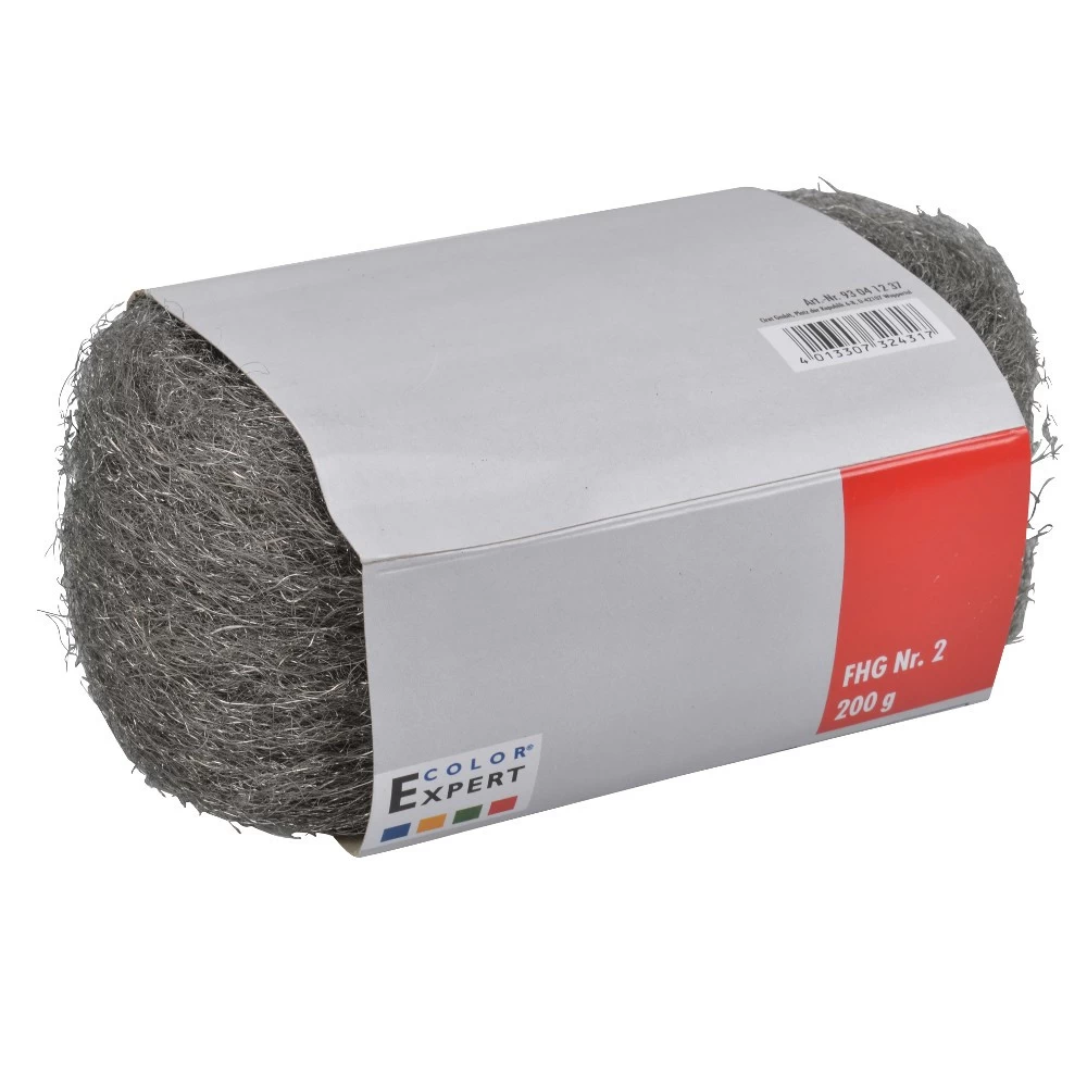 Stahlwolle 200 g, Feinheitsgrad 2 mittel / grob Stahlwolle 200 G, Feinheitsgrad 2 Mittel / Grob -Profi Werkzeug Geschaft 19306 stahlwolle 200g grad 2 schleifwolle polierwol