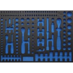 BGS Werkstattwageneinlage 3/3 Leer Für Steckschlüssel-Satz 192-teilig