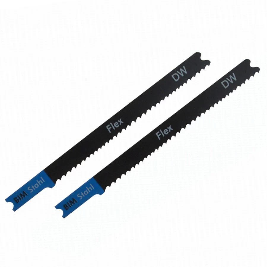Stichsägeblätter 100 mm BIM flexibel U-Schaft 2 Stück Stichsägeblätter 100 Mm BIM Flexibel U-Schaft 2 Stück -Profi Werkzeug Geschaft