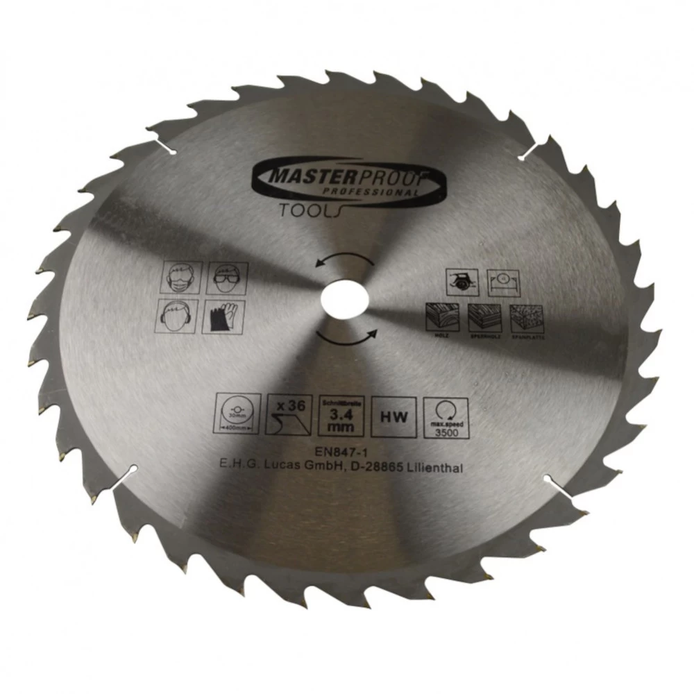 Kreissägeblatt Ø 400 mm mit 36 gehärteten Zähnen Kreissägeblatt Ø 400 Mm Mit 36 Gehärteten Zähnen -Profi Werkzeug Geschaft