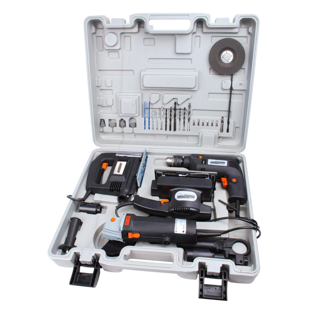 4-teilig Elektrogerätesatz mit Zubehör 4-teilig Elektrogerätesatz Mit Zubehör -Profi Werkzeug Geschaft