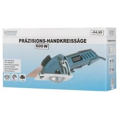 GERMANIA Mini-Handkreissäge, 600 W -Profi Werkzeug Geschaft 2QOpmMABKSg7VCT 1280x1280
