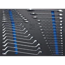 BGS Werkstattwageneinlage 3/3 Mit Maulschlüssel Und Ringschlüssel 35-teilig