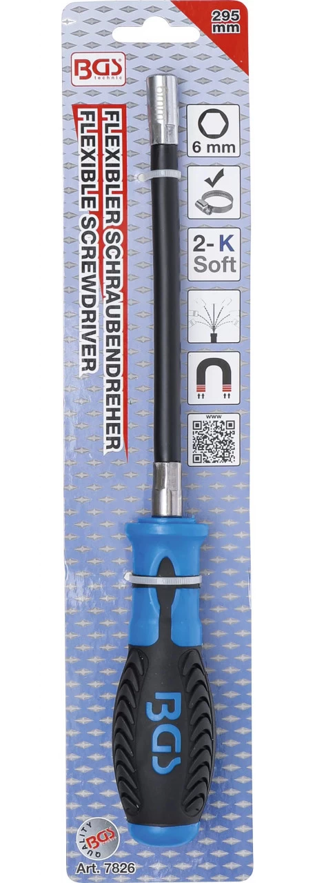 BGS Sechskant-Schraubendreher 280 mm mit SW 6 mm BGS Sechskant-Schraubendreher 280 Mm Mit SW 6 Mm -Profi Werkzeug Geschaft