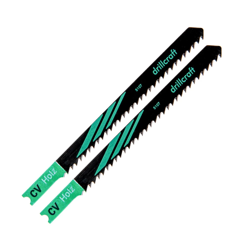 Stichsägeblatt-Set 2 Stück 100 x 2,5 cm mit 32 Zahn und U-Aufnahme Stichsägeblatt-Set 2 Stück 100 X 2,5 Cm Mit 32 Zahn Und U-Aufnahme -Profi Werkzeug Geschaft