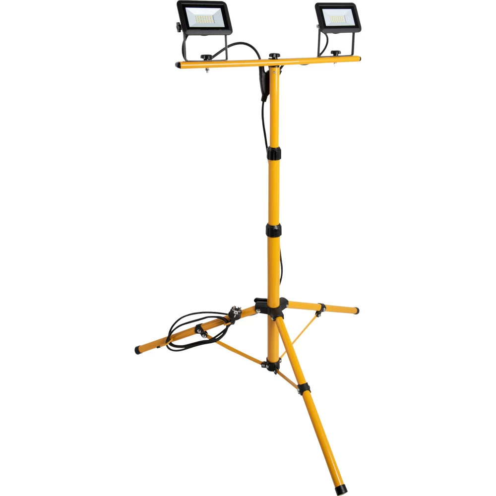 LED-Flutlichtstrahler tragbar auf Teleskopstativ 2 x 20 W Meister LED-Flutlichtstrahler Tragbar Auf Teleskopstativ 2 X 20 W -Profi Werkzeug Geschaft