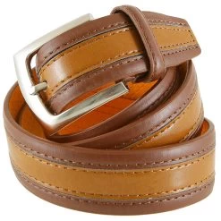 Herren Gürtel Länge 115-135 Cm Hellbraun-braun