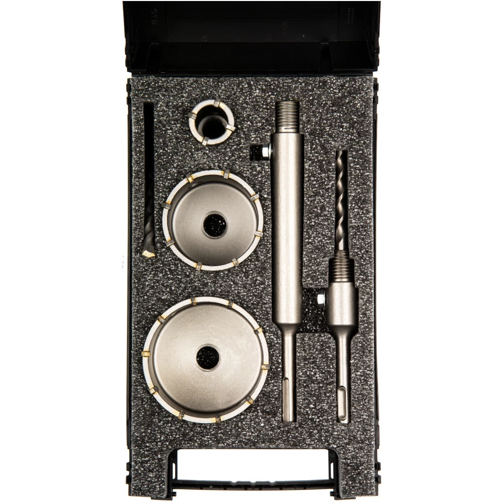 Bohrkronen Satz 7-teilig Zentrierbohrer Bohrkronen Satz 7-teilig Zentrierbohrer -Profi Werkzeug Geschaft