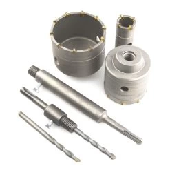 Bohrkronen Satz 7-teilig Zentrierbohrer 4 Bohrkronen Satz 7-teilig Zentrierbohrer -Profi Werkzeug Geschaft 9kXjOWI94NJKloL 1280x1280