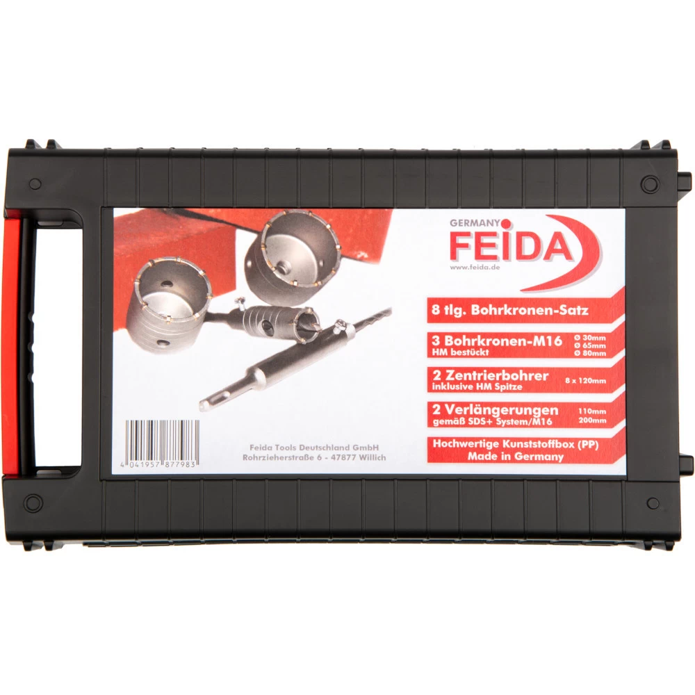 Bohrkronen Satz 7-teilig Zentrierbohrer Bohrkronen Satz 7-teilig Zentrierbohrer -Profi Werkzeug Geschaft