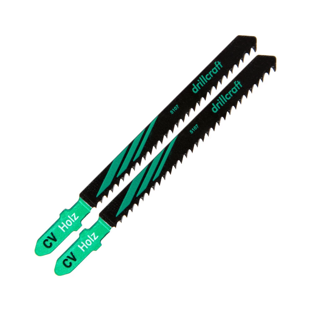 Stichsägeblatt-Set 2 Stück 100 x 2,5 mm mit 28 Zahn und T-Aufnahme Stichsägeblatt-Set 2 Stück 100 X 2,5 Mm Mit 28 Zahn Und T-Aufnahme -Profi Werkzeug Geschaft