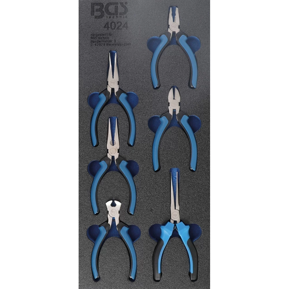 BGS Werkstattwageneinlage 1/3 mit 6-teiligen mit Präzisions-Minizangen-Satz BGS Werkstattwageneinlage 1/3 Mit 6-teiligen Mit Präzisions-Minizangen-Satz -Profi Werkzeug Geschaft