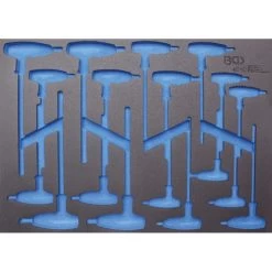 BGS Werkstattwageneinlage 3/3 Leer Für 18-teiligen T-Griff-Schraubendreher-Satz