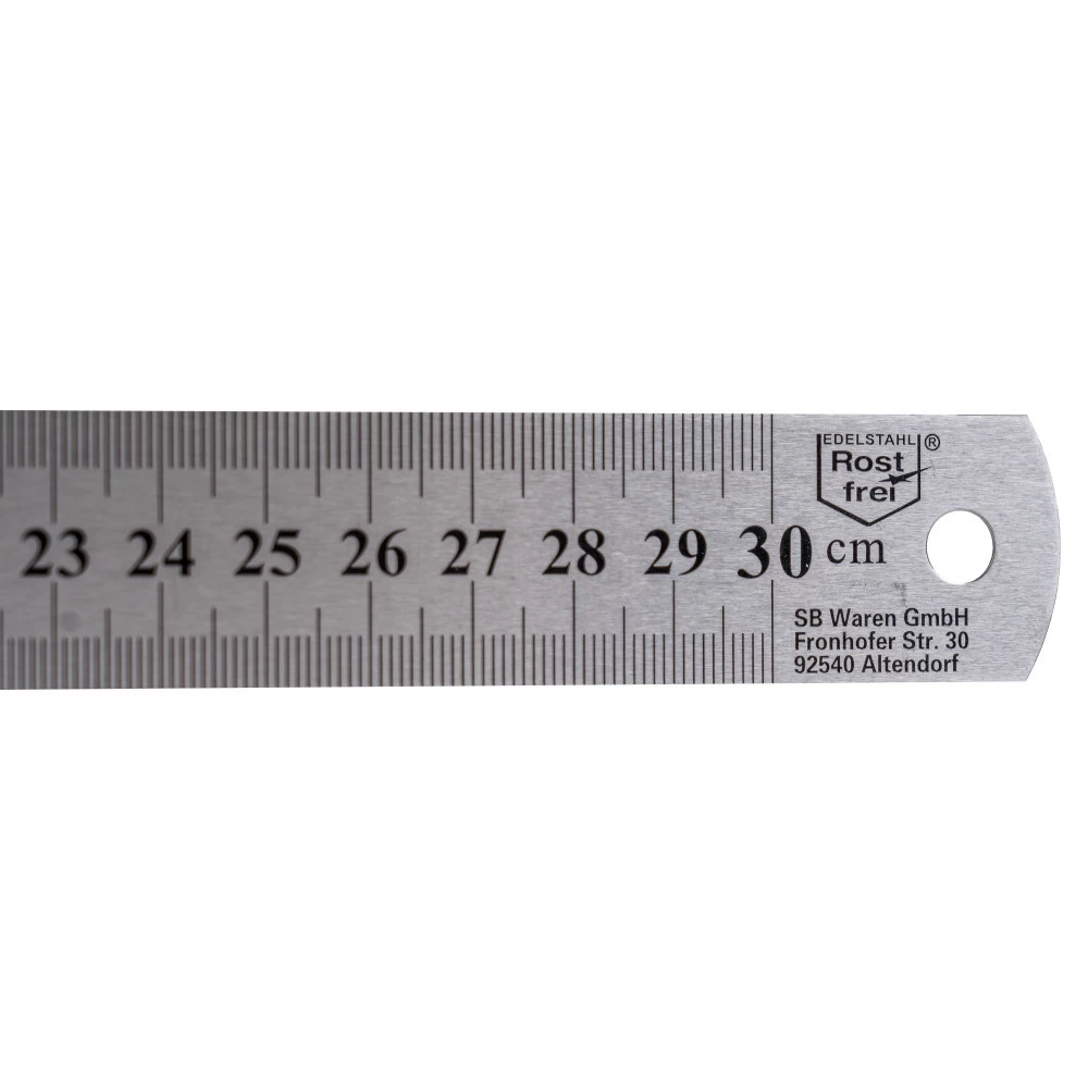 Lineal 30 cm aus rostfreiem Edelstahl Lineal 30 Cm Aus Rostfreiem Edelstahl -Profi Werkzeug Geschaft