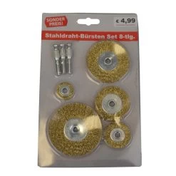 Stahldraht-Bürsten-Set