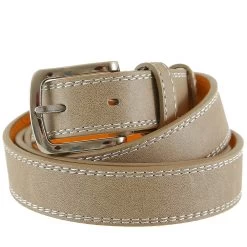 Herren Gürtel Länge 115-135 Cm Grau