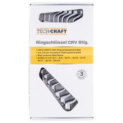 Doppel-Maulschlüssel Set 8-teilig Aus CrV-Stahl