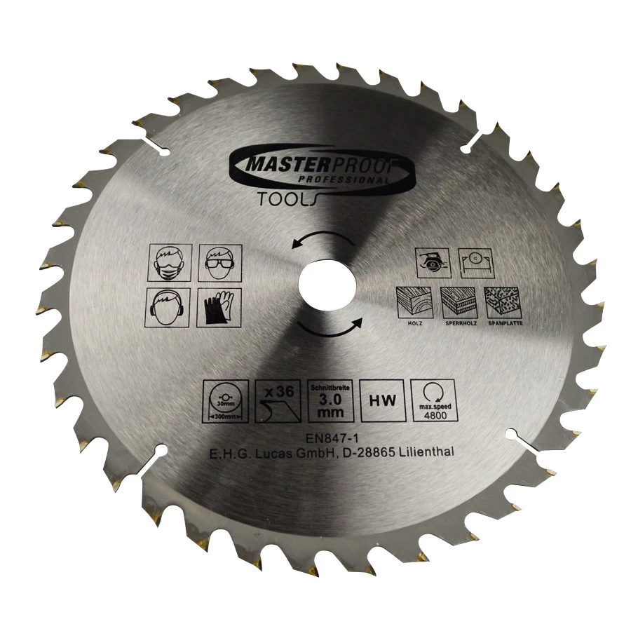 Kreissägeblatt Ø 300 mm mit 36 gehärteten Zähnen Kreissägeblatt Ø 300 Mm Mit 36 Gehärteten Zähnen -Profi Werkzeug Geschaft