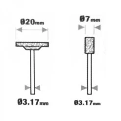 Schleifstein Set 2tlg. Ø3,17mm Aufnahme Silizium Schleifstifte Minischleifer -Profi Werkzeug Geschaft ZXGRngVpFNE2od 1280x1280