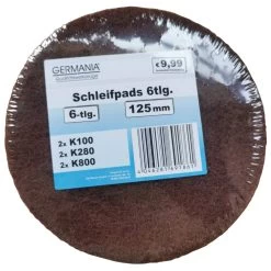 GERMANIA Schleifpapier-Set 6-teilig 125 Mm Von K100-800